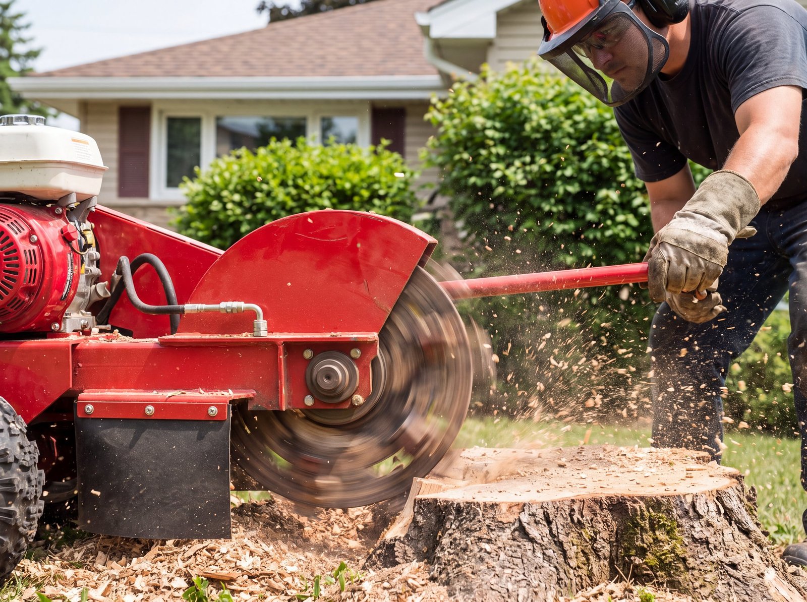Stump Grinding Buffalo NY, TreeCraft Tree Service crew on a job site